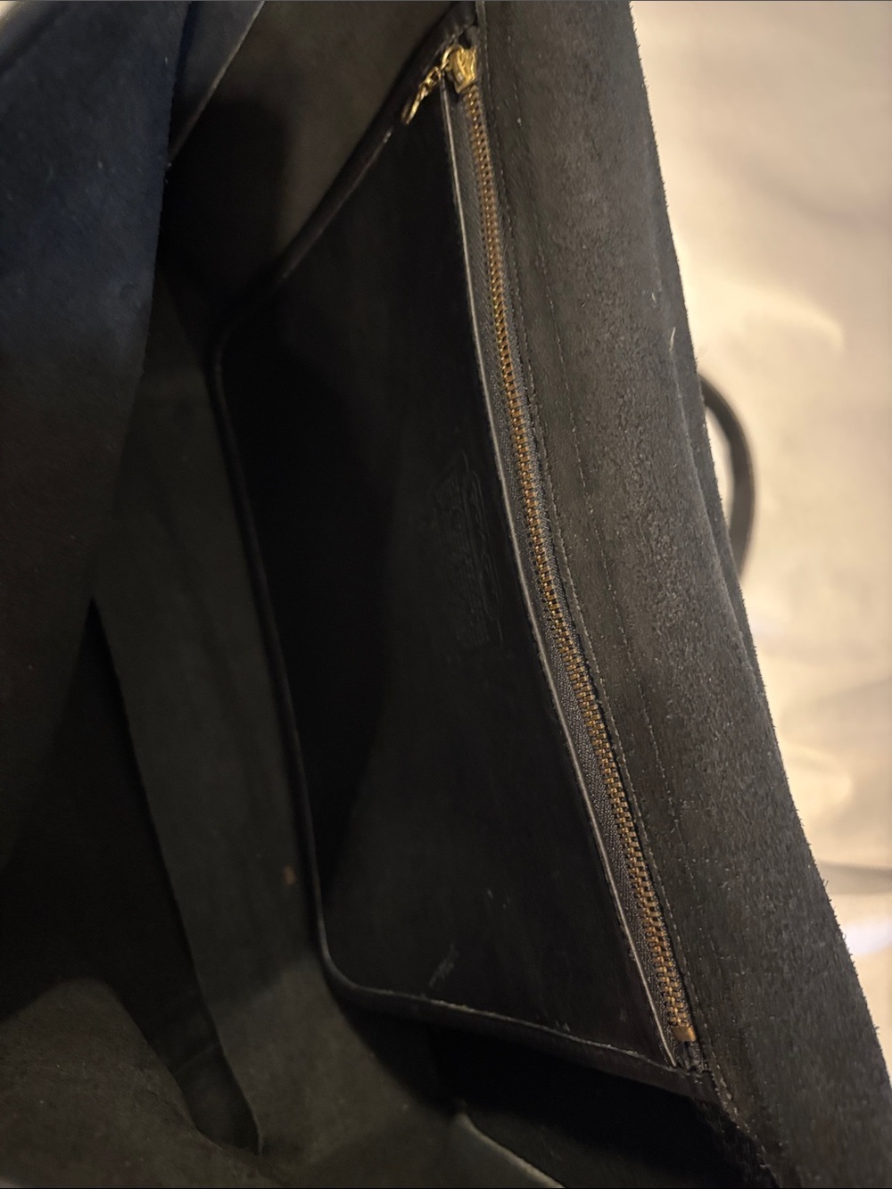 Vintage Coach Envelope Portfolio Bag Black - Picture 5 of 7